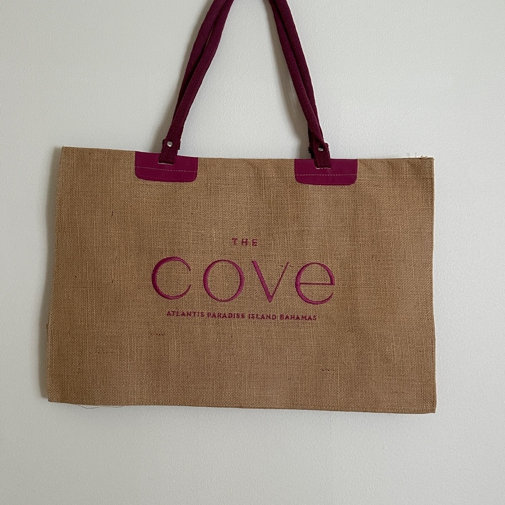 THE COVE ATLANTIS BAHAMAS OVERSIZED TOTE BAG NWOT